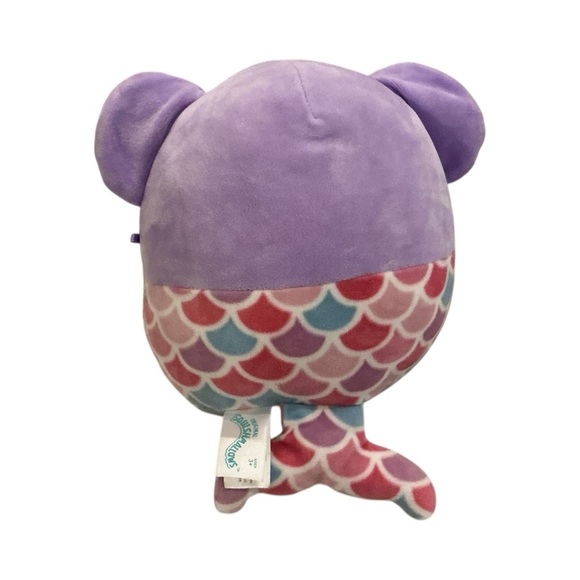 HTF Mermaid Koala Squishmallow Purple Rainbow Shell Scales Plush - Picture 4 of 4